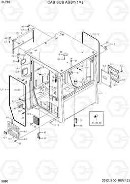 5080 CAB SUB ASSY(1/4) SL765, Hyundai