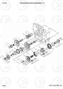 6140 TRANSMISSION ASSEMBLY 3 SL765, Hyundai