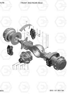 6310 FRONT AND REAR AXLE SL765, Hyundai