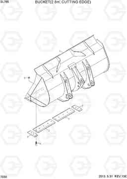 7030 BUCKET(2.8M3, CUTTING EDGE) SL765, Hyundai