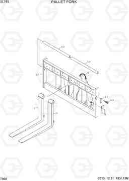 7300 PALLET FORK SL765, Hyundai