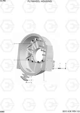 9080 FLYWHEEL HOUSING SL765, Hyundai