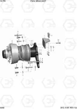 9200 FAN BRACKET(OPT, FAN CLUTCH) SL765, Hyundai