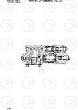 3260 MAIN PUMP(CONTROL VALVE) 110/130/160DF-7, Hyundai