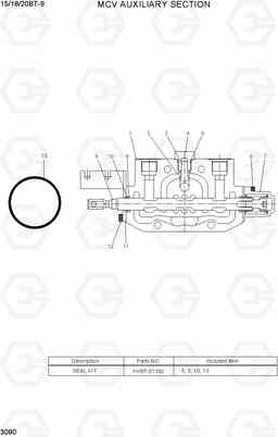 3080 MCV AUXILIARY SECTION 15/18/20BT-9, Hyundai