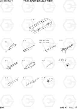 8040 TOOLS(FOR DOUBLE TIRE) 20G/25G/30G-7, Hyundai