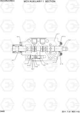3A60 MCV AUXILIARY 1 SECTION 20LC/25LC/30LC-7, Hyundai