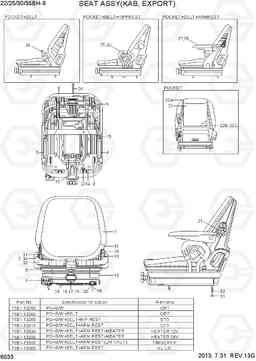 6033 SEAT (KAB,EXPORT) 22/25/30/35BH-9, Hyundai