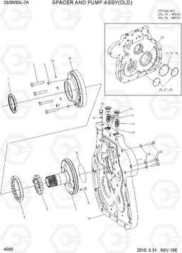 4030 SPACER AND PUMP ASSY(OLD) 25/30/33L-7A, Hyundai