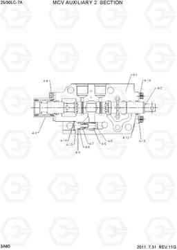 3A80 MCV AUXILIARY 2 SECTION 25LC/30LC-7A, Hyundai