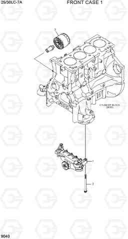 9040 FRONT CASE 1 25LC/30LC-7A, Hyundai