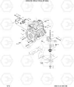1010 ENGINE MOUNTING(-#1000) 35D/40D/45D-7, Hyundai