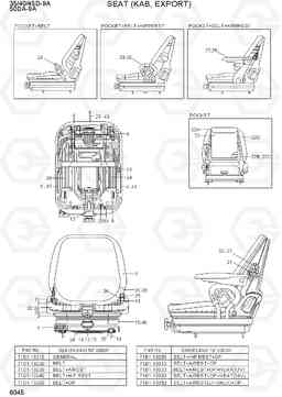 6045 SEAT (KAB, EXPORT) 35/40/45D-9A,50DA-9A, Hyundai