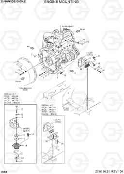 1010 ENGINE MOUNTING 35/40/45D-7E,50D-7AE, Hyundai