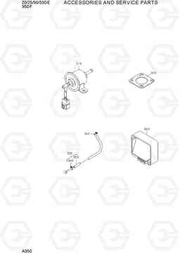 A350 ACCESSORIES AND SERVICE PARTS 35DF-7, Hyundai