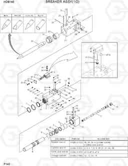 F140 BREAKER ASSY(1/2) HDB BREAKERS, Hyundai