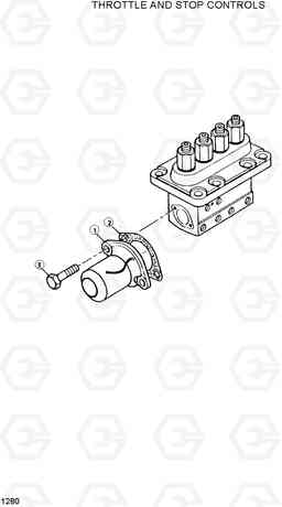 1280 THROTTLE AND STOP CONTROLS DX20/25/30, Hyundai