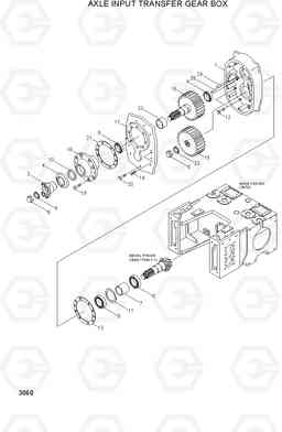 3060 AXLE INPUT TRANSFER GEAR BOX H80/LGP, Hyundai