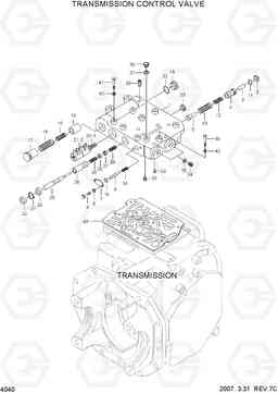 4040 TRANSMISSION CONTROL VALVE HDF20/25/30II, Hyundai