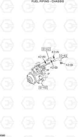9360 FUEL PIPING-CHASSIS HDF20/25/30II, Hyundai
