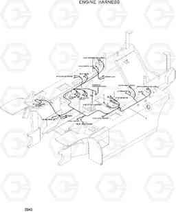 2040 ENGINE HARNESS HDF35/45AII, Hyundai