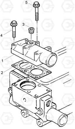 9200 WATER OUTLET & INLET HDF35/45A, Hyundai