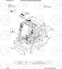 6120 CABIN SUB MOUNTING(NEW) HDF50/70-7S, Hyundai