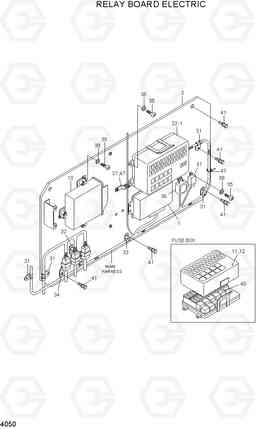 4050 RELAY BOARD ELECTRIC HL720-3(#0053-), Hyundai