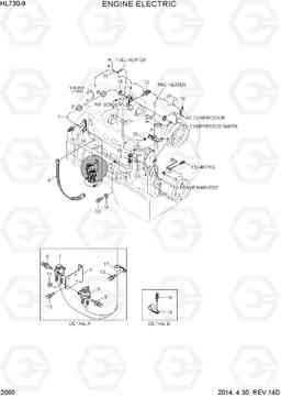 2060 ENGINE ELECTRIC HL730-9, Hyundai