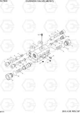 4111 CUSHION VALVE(-#0181) HL730-9, Hyundai