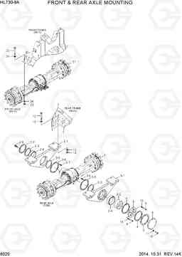 6020 FRONT & REAR AXLE MOUNTING HL730-9A, Hyundai