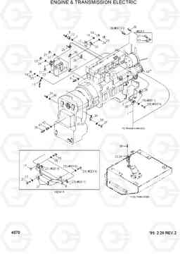 4070 ENGINE & TRANSMISSION ELECTRIC HL730-3(-#1000), Hyundai