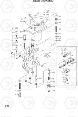 2150 BRAKE VALVE(1/2) HL730TM-3(-#1000), Hyundai