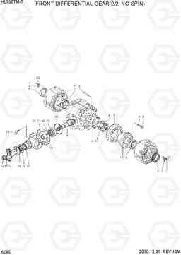 6295 FRONT DIFF GEAR(2/2, NO SPIN) HL730TM-7, Hyundai