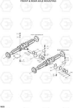 6020 FRONT & REAR AXLE MOUNTING HL730TM-7A, Hyundai