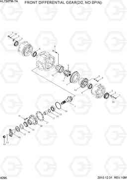 6295 FRONT DIFF GEAR(2/2, NO SPIN) HL730TM-7A, Hyundai