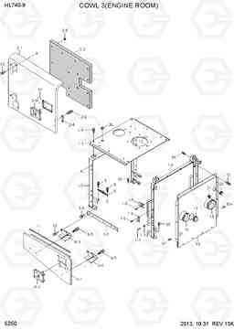 5250 COWL 3(ENGINE ROOM) HL740-9, Hyundai