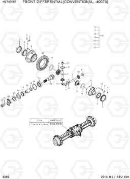 6292 FRONT DIFFERENTIAL(CONVENTIONAL, -#0079) HL740-9S, Hyundai