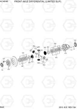 6445 FRONT AXLE DIFFERENTIAL(LIMITED SLIP) HL740-9S, Hyundai