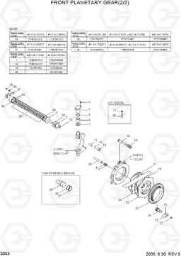 3053 FRONT PLANETARY GEAR(2/2) HL740TM-3(-#0250), Hyundai