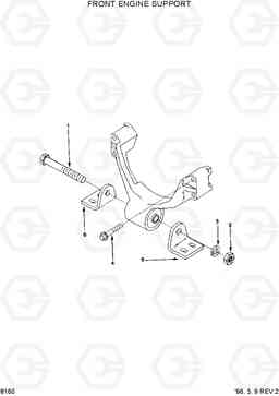 8160 FRONT ENGINE SUPPORT HL750(-#1000), Hyundai