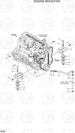1010 ENGINE MOUNTING HL757-7, Hyundai