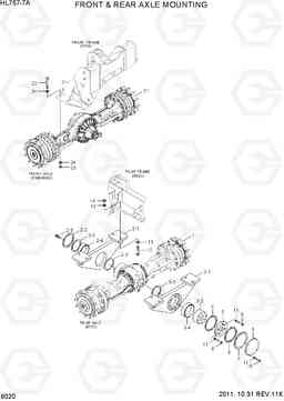 6020 FRONT & REAR AXLE MOUNTING HL757-7A, Hyundai