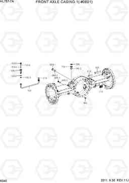 6340 FRONT AXLE CASING 1(-#0601) HL757-7A, Hyundai