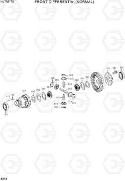 6331 FRONT DIFFERENTIAL(NORMAL) HL757-7S, Hyundai