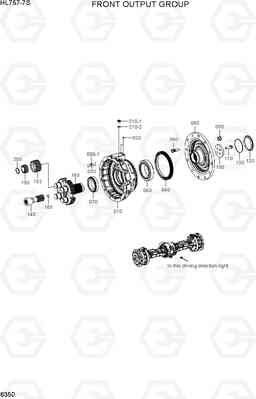 6350 FRONT OUTPUT GROUP HL757-7S, Hyundai