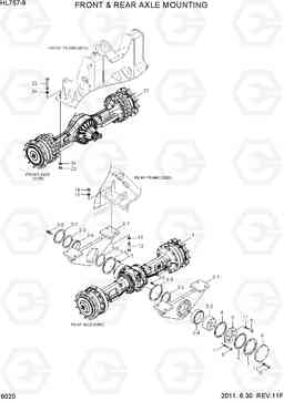 6020 FRONT & REAR AXLE MOUNTING HL757-9, Hyundai