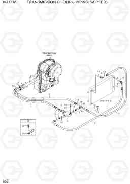 6051 TRANSMISSION COOLING PIPING(5-SPEED) HL757-9A, Hyundai