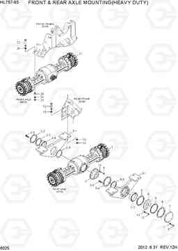 6025 FRONT & REAR AXLE MOUNTING(H/DUTY) HL757-9S, Hyundai