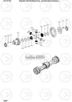 6480 REAR DIFFERENTIAL(CONVENTIONAL) HL757-9S, Hyundai